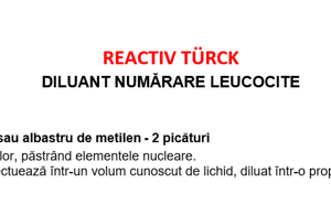 Soluţie TURCK (numărare leucocite)