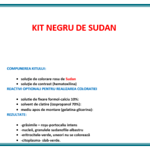 Kit SUDAN pentru colorare grasimi