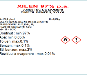 Xilol solvent pt. conversia triptofanului (pt. micrometode)
