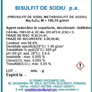 Metabisulfit de sodiu