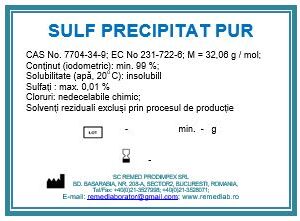 Sulf (pucioasa) pur - fulgi