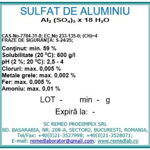 Sulfat de aluminiu
