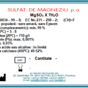 Sulfat de magneziu cristalizat